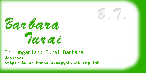 barbara turai business card